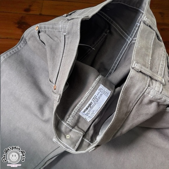 Wrangler 13MWZ Gray Work Jeans 33x36 Cowboy Cut Original Fit Vintage Mexico - Picture 6 of 7